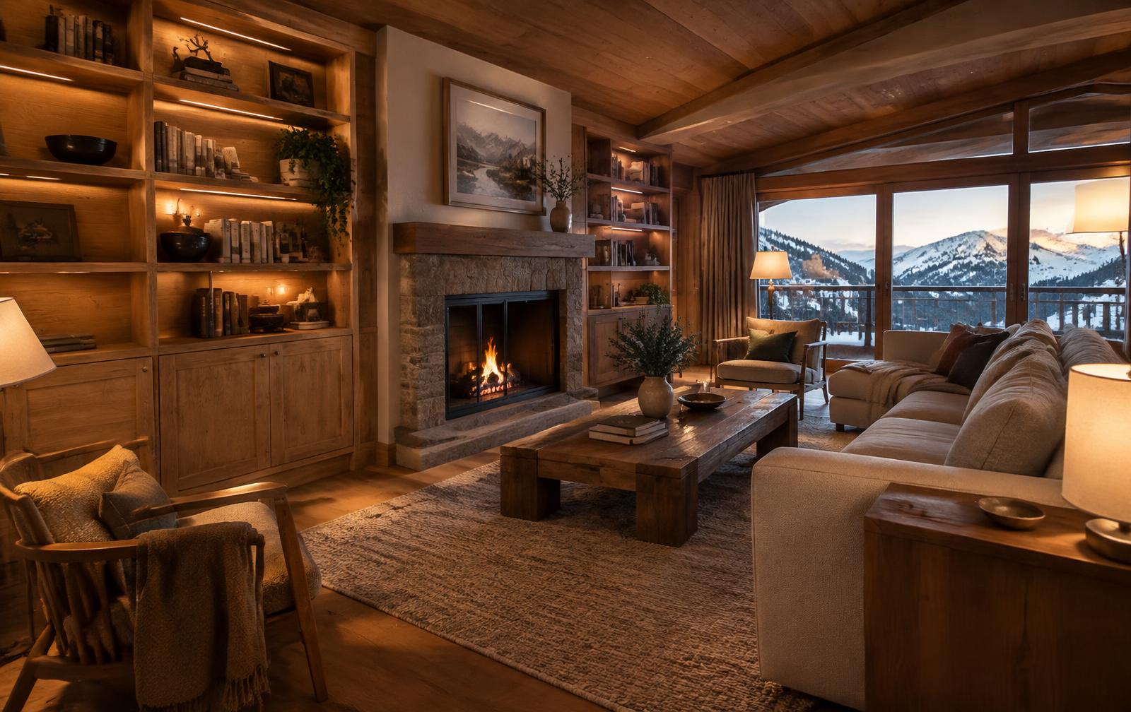 Fertiger Wohnraum aus Eiche